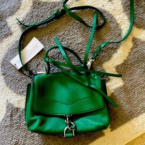 Rebecca Minkoff green leather bag